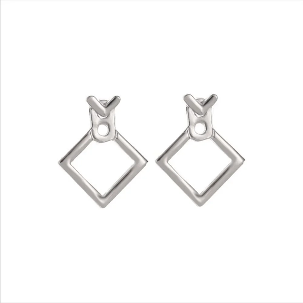 Earrings Women Minimalist Circle Bohemian Hoop Drop Cute Trendy Jewelry - Picture 7 of 7